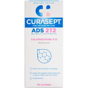 Curasept ADS 212 Mundskyl 0,12% CHX, 200 ml (Udløb: 04/2025)